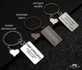 RECTANGLY Schlüsselanhänger mit Gravur - Personalisierter Schlüsselanhänger - Personalisierte Geschenke für Männer Frauen