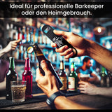 FLÖFNi Personalisierter Flaschenöffner aus Edelstahl mit Gravur - Bierflaschenöffner Personalisiert mit Namen - Bar - Gastronomie - Flairbartending - Geschenke mit Wunschgravur