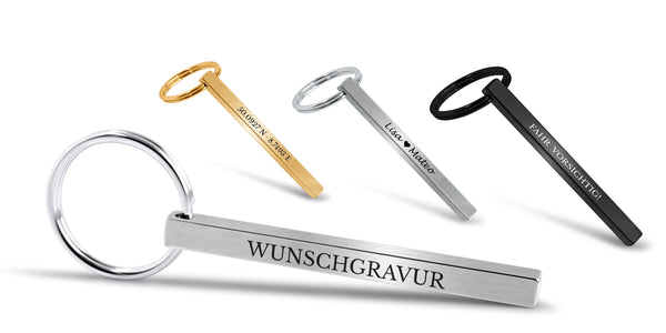 Schlüsselanhänger mit Gravur - Personalisierter Schlüsselanhänger mit  Römischer Datum (Hochglanz) – Mister Boncuk