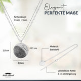 MindChain - Halskette mit Fingerabdruck Gravur - aus Edelstahl - Kette Personalisiert mit Wunschgravur